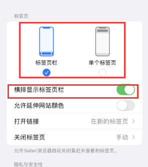 潮州iPhone授权维修分享Safari浏览器如何切换标签栏位置 